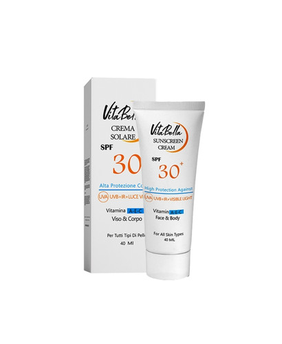 کرم ضد آفتاب spf۳۰ بی رنگ حجم ۴۰ میل ویتابلا